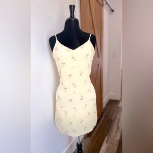 American Eagle mini floral silk sun dress